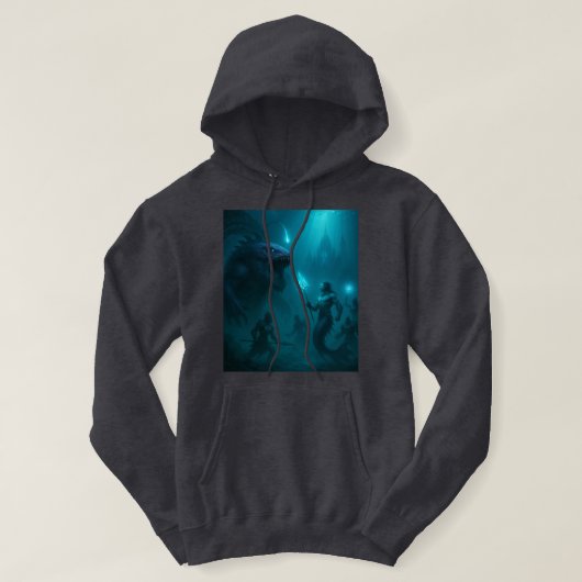 Tiefseereich Hoodie (Design vorne)
