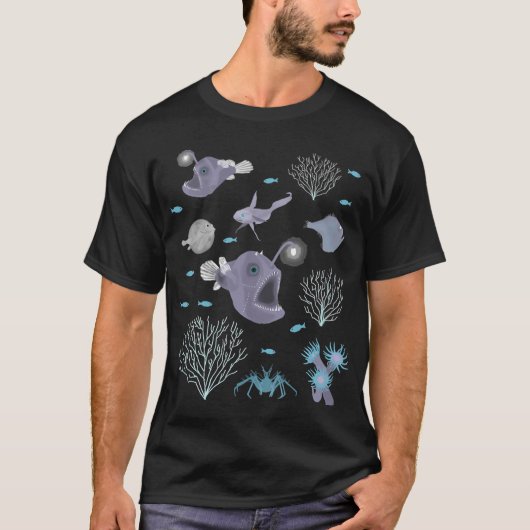 Tiefseeszene T-Shirt (Vorderseite)
