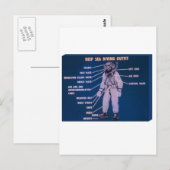 Tiefseetauchanlage Postkarte (Vorne/Hinten)