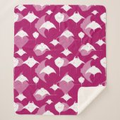 Tiefseetauchen Himbeere Rosa und Weiß Sherpadecke (Vorderseite)