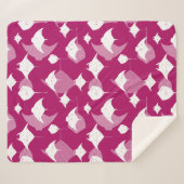 Tiefseetauchen Himbeere Rosa und Weiß Sherpadecke (Vorderseite (Horizontal))