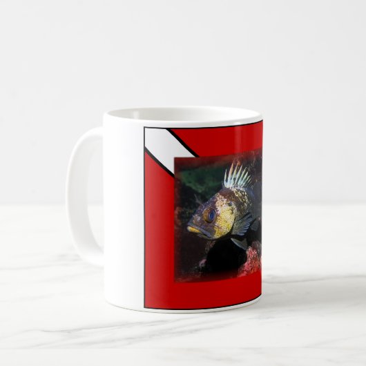 Tiefseetauchen Kaffeetasse (Vorderseite Links)