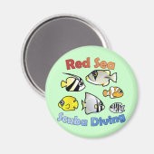 Tiefseetauchen Magnet (Vorderseite/Rückseite)