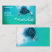 Tiefseetauchen (Schnorchel und Schnorchel) Visitenkarte (Vorne/Hinten)