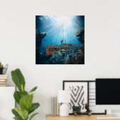 Tiefseetaucher Poster (Heimbüro)