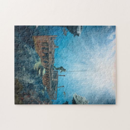Tiefseetaucher Puzzle (Horizontal)