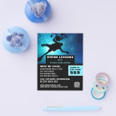 Tiefseetaucher-Silhouette, Tauchunterricht Flyer (Einzeln)