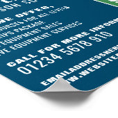 Tiefseetaucher, Tauchlehrer Werbung Poster (Ecke)