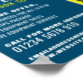 Tiefseetaucher, Tauchlehrer Werbung Poster (Ecke)