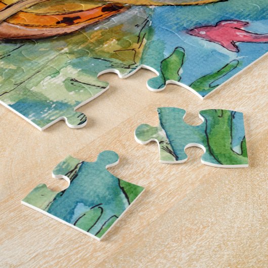 Tiefseetaucher unter Wasser Puzzle (Seite)