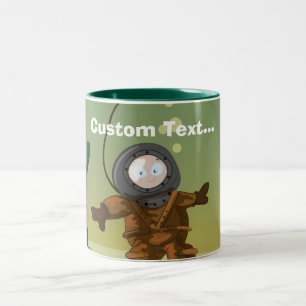 Tiefseetaucher Zweifarbige Tasse