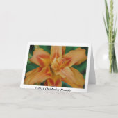 Tiefste Beileid-Blumenkarte Karte (Rückseite)