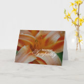 Tiefste Beileid-Blumenkarte Karte (Gelbe Blume)