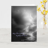 tiefste Beileid - Wolken über New-Mexiko Karte (Gelbe Blume)