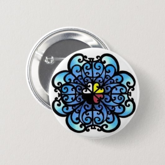 "Tiefster Ozean-" Button (Vorne & Hinten)