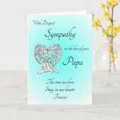 tiefstes Beileid auf den Verlust deines Vaters Bla Karte (Gelbe Blume)