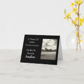 tiefstes Beileid für ihr Zitat zur Sonnenschein-Ho Karte (Gelbe Blume)