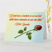 Tiefstes Beileid Karte (Gelbe Blume)