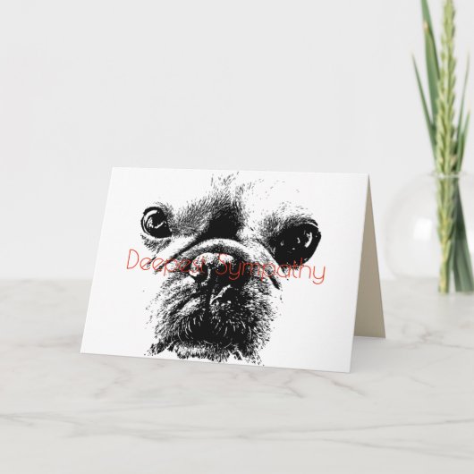 tiefstes Beileid Karte (Vorderseite)