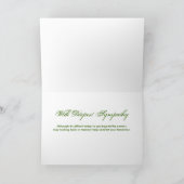 tiefstes Beileid Karte (Innenseite)