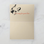 tiefstes Beileid Karte (Innenseite)