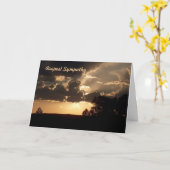 Tiefstes Beileid Karte (Gelbe Blume)