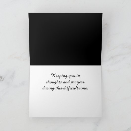 tiefstes Beileid Karte (Innenseite)