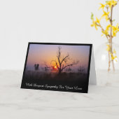 tiefstes Beileid Karte (Gelbe Blume)