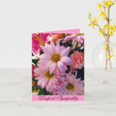 Tiefstes Beileid Karte (Gelbe Blume)