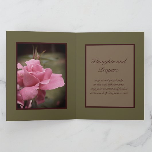 tiefstes Beileid Karte (Innenseite)