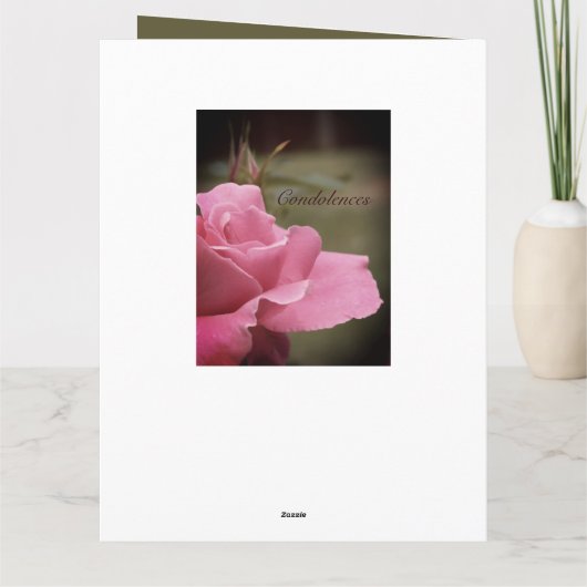 tiefstes Beileid Karte (Rückseite)