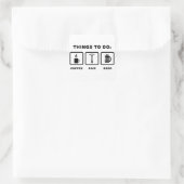 Tieftauchen Quadratischer Aufkleber (Tasche)