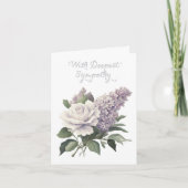 Tieftes Beileid Elegante Blankenkarte Karte (Vorderseite)