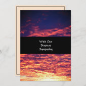 Tieftes Beileid Orange Sunrise Sky Heavens Simple (Vorne/Hinten)