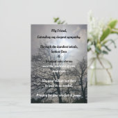 Tieftes Beileid von unserer Flachgrüßkarte (Stehend Vorderseite)