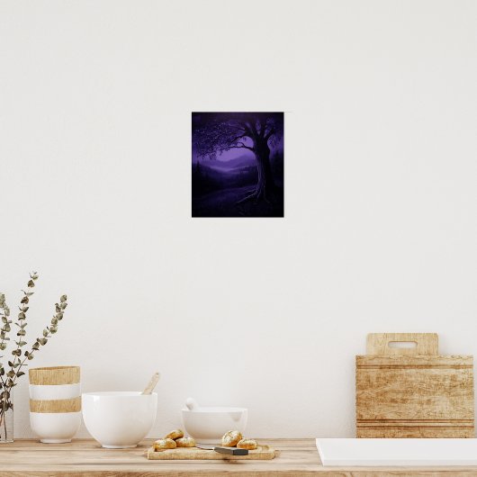 TiefvioletteNacht Poster (Küche)