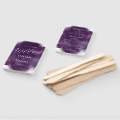 Tiefvioletter Wasserfarben-Hochzeitsprogramm-Handf Fächer (Non-assembled)
