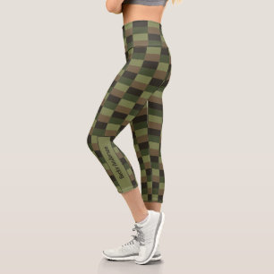 Tiefwald-Farbkombination Capri Leggings