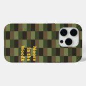 Tiefwald-Farbkombination mit Gelb Case-Mate iPhone Hülle (Rückseite (Horizontal))