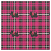 Tiefwärmer Herbst Pink Scottish Terrier kariert Stoff (Muster)