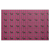 Tiefwärmer Herbst Pink Scottish Terrier kariert Stoff (Fat Quarter (45,7 x 55,9 cm))