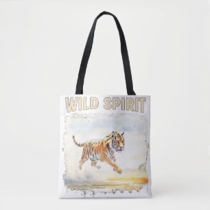 Tieger in Aktion - Wilder Geist Tasche