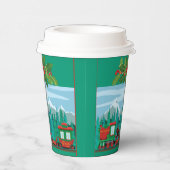 Tiel Merry Christmas Train Pappbecher (Rechts)