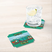 Tiel Merry Christmas Train Untersetzer (Vor Ort)