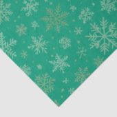 Tiel mit Gold-Schneeflocken Seidenpapier (Ausschnitt)