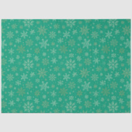 Tiel mit Gold-Schneeflocken Seidenpapier