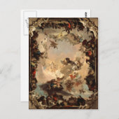Tiepolo Allegorie der Planeten und Kontinente Postkarte (Vorne/Hinten)