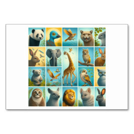 Tier (動 物 / ど う つ - japanische Flash Cards Tischnummer