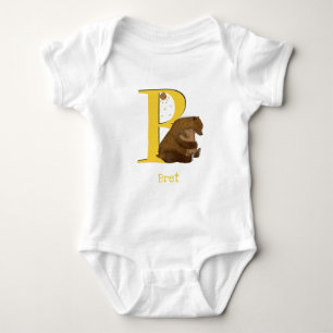 Tier ABC B ist ein Baby-Bodysuit Baby Strampler