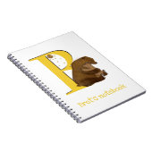 Tier ABC B ist für Bärenheft Notizblock (Rechte Seite)